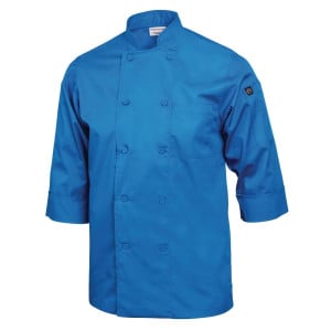 Keittiöpaita unisex sininen - Koko S - Chef Works - Fourniresto