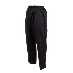 Unisex Black Baggy Kitchen Pants - Size M - Chef Works - Fourniresto