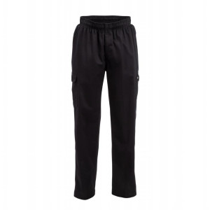 Pantalon de Cuisine Mixte Fit Cargo Noir - Taille M - Chef Works - Fourniresto