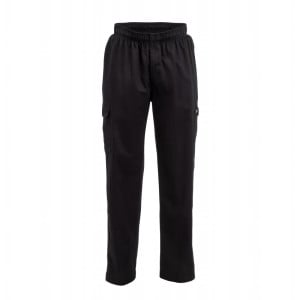 Mixed Fit Cargo Black Kitchen Pants - Size XL - Chef Works - Fourniresto