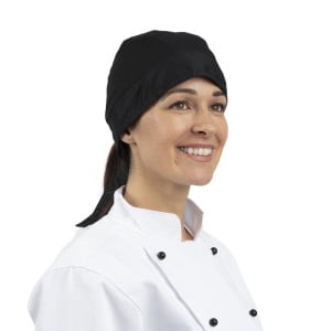 Bandana Noir - Taille Unique - Whites Chefs Clothing - Fourniresto