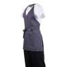 Kypark Server V-ringad Grå Antracit i Polycotton 838 x 698 mm - Whites Chefs Clothing - Fourniresto