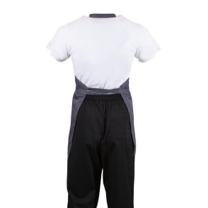 Kypark Server V-ringad Grå Antracit i Polycotton 838 x 698 mm - Whites Chefs Clothing - Fourniresto