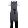 Anthracite Grey Polycotton Bib Apron 711 x 965 mm - Whites Chefs Clothing - Fourniresto