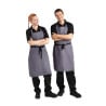 Ficka förkläde i antracitgrått i polycotton 711 x 965 mm - Whites Chefs Clothing - Fourniresto