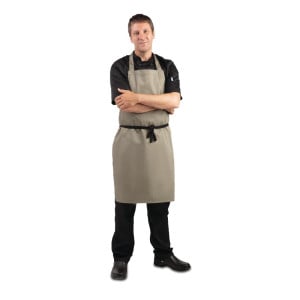 Esiliina Bavette Olive polykotonista 711 x 965 mm - Whites Chefs Clothing - Fourniresto