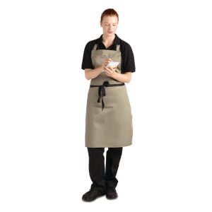 Ficka förkläde Oliv i Polycotton 711 x 965 mm - Whites Chefs Clothing - Fourniresto