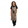 Esiliina Bavette Vaaleanruskea polykotonista 711 x 965 mm - Whites Chefs Clothing - Fourniresto