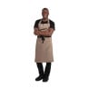 Esiliina Bavette Vaaleanruskea polykotonista 711 x 965 mm - Whites Chefs Clothing - Fourniresto