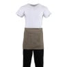 Tablier de Serveur Court Marron Clair en Polycoton 373 x 750 mm - Whites Chefs Clothing - Fourniresto