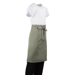 Server Apron Olive in Polycotton 1000 x 700 mm - Whites Chefs Clothing - Fourniresto