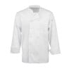 White Unisex Long Sleeve Calgary Kitchen Jacket - Size L - Chef Works - Fourniresto