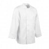 White Unisex Long Sleeve Calgary Kitchen Jacket - Size XXL - Chef Works - Fourniresto