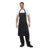 Ficka förkläde Svart i Polycotton 900 x 1040 mm - Whites Chefs Clothing - Fourniresto