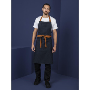 Tarjoilijan sininen denim-esiliina 1000 x 700 mm, puuvillavyö - Whites Chefs Clothing - Fourniresto