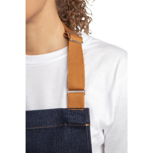 Blue Denim Server Apron with 1000 x 700 mm Cotton Belt - Whites Chefs Clothing - Fourniresto