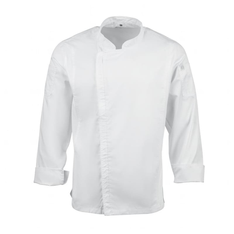 Veste de Cuisine Mixte à Fermeture Eclair Blanche Hartford - Taille XL - Chef Works - Fourniresto