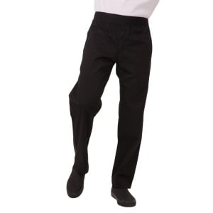 Black Slim Fit Pants for Men - Size L - Chef Works - Fourniresto