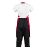 Esiliina Bavette Punainen Polykotonista - Whites Chefs Clothing - Fourniresto