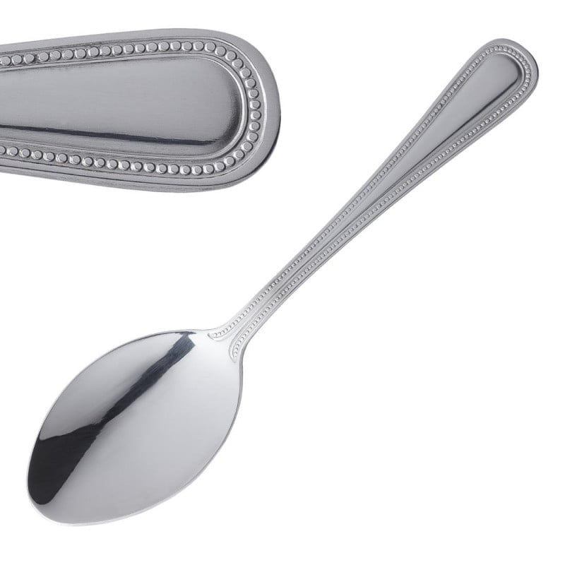 Cuillère À Soupe Bead En Inox - Lot De 12 - Olympia - Fourniresto