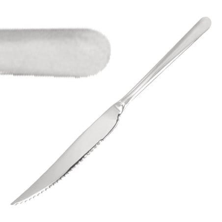 Meat or Pizza Mirror Knife 235 mm - Set of 12 - Olympia - Fourniresto