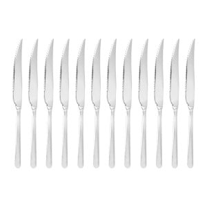 Meat or Pizza Mirror Knife 235 mm - Set of 12 - Olympia - Fourniresto