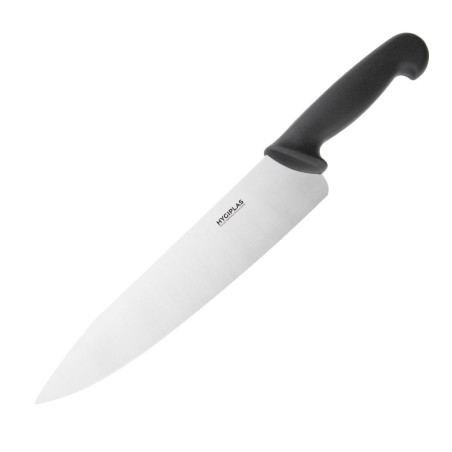 Black Chef's Knife 25.5 cm Blade - Hygiplas - Fourniresto