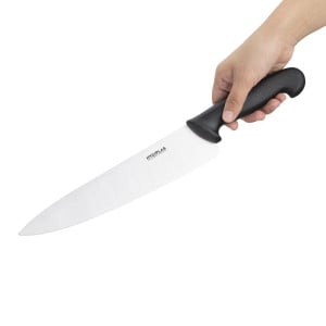 Kockkniv Svart Blad 25,5 cm - Hygiplas - Fourniresto