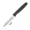 Kniv med rak svart klinga 7,5 cm - Hygiplas - Fourniresto