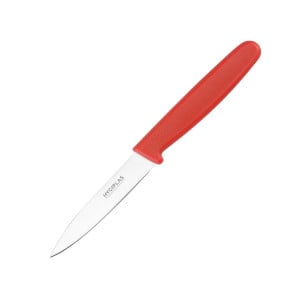 Kniv med röd klinga 7,5 cm - Hygiplas - Fourniresto