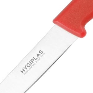 Kniv med röd klinga 7,5 cm - Hygiplas - Fourniresto