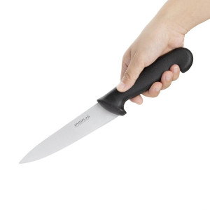 Couteau De Cuisinier Noir Lame 16 Cm - Hygiplas - Fourniresto