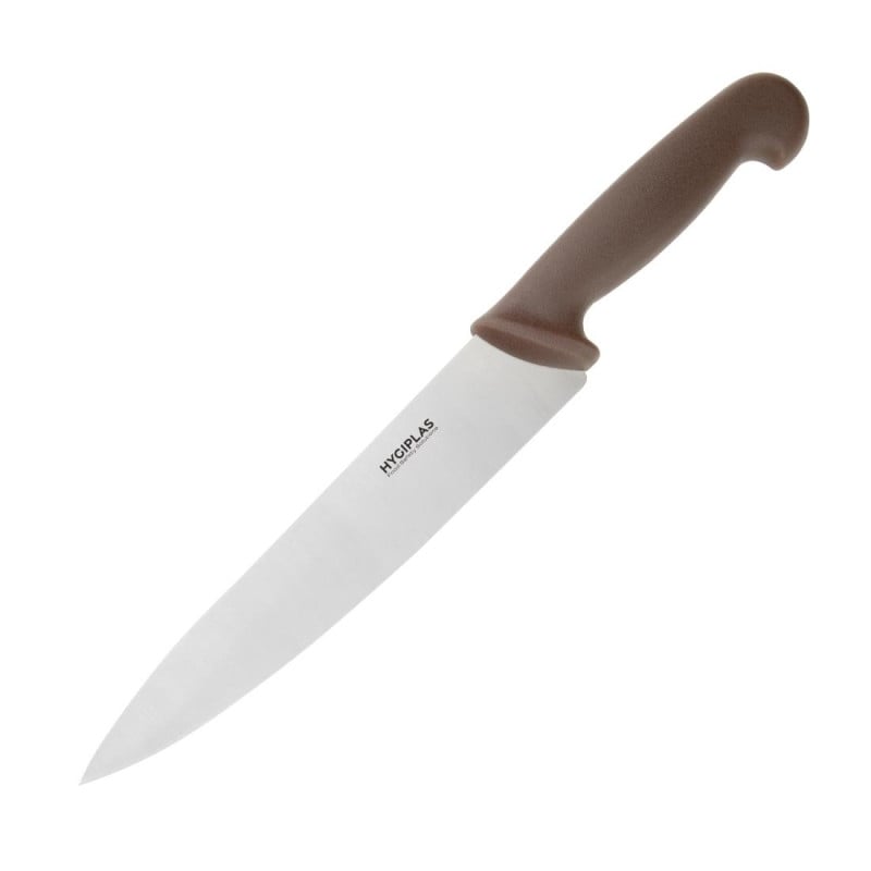 Kockkniv Brun Blad 21,5 cm - Hygiplas - Fourniresto