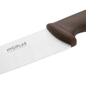 Kockkniv Brun Blad 21,5 cm - Hygiplas - Fourniresto