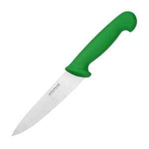 Kockkniv Grön Blad 16 cm - Hygiplas - Fourniresto