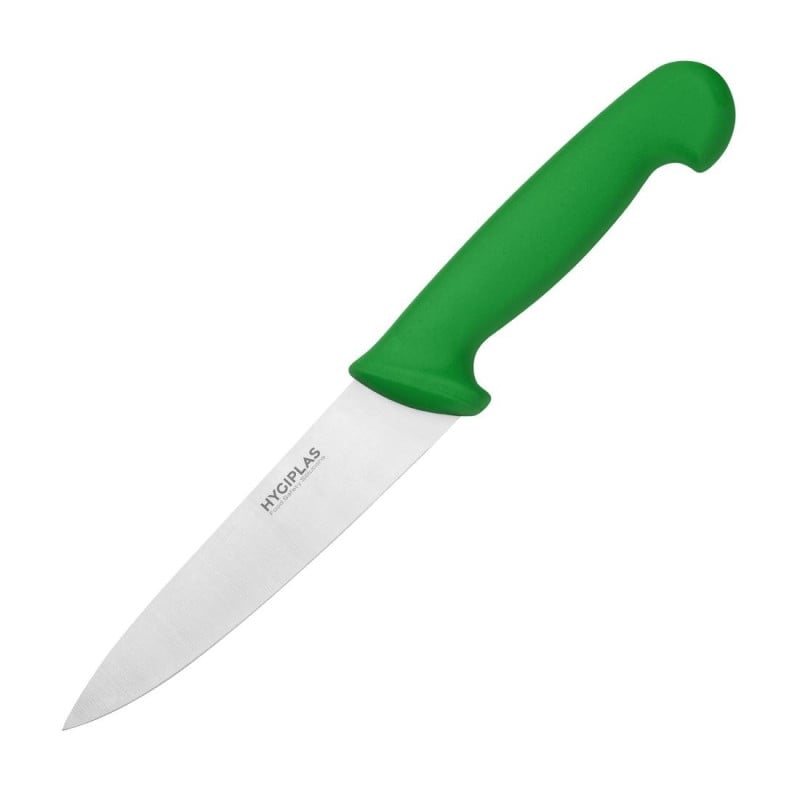 Kockkniv Grön Blad 16 cm - Hygiplas - Fourniresto