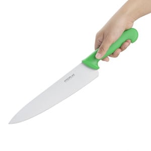 Kockkniv Grön Blad 25,5 cm - Hygiplas - Fourniresto