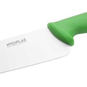 Kockkniv Grön Blad 25,5 cm - Hygiplas - Fourniresto