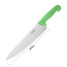 Kockkniv Grön Blad 25,5 cm - Hygiplas - Fourniresto