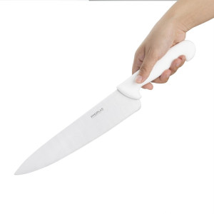 Kockkniv Vit Blad 25,5 cm - Hygiplas - Fourniresto