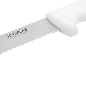 Brödkniv Vit Blad 20,5 cm - Hygiplas - Fourniresto