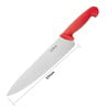 Kockkniv Röd Blad 25,5 cm - Hygiplas - Fourniresto