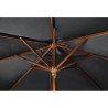 Black Round Parasol Ø 2.5 M - Bolero - Fourniresto