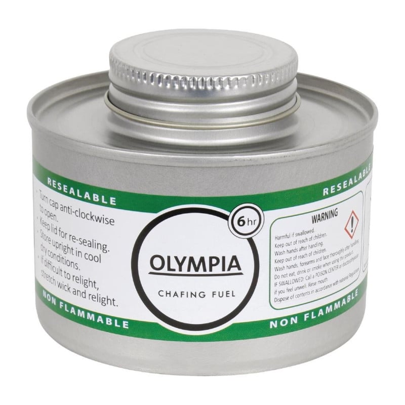 6H Combustible for Chafing Dish - Pack of 12 - Olympia - Fourniresto