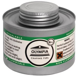 Brännbart 6H För Chafing Dish - 12-pack - Olympia - Fourniresto