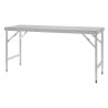 Large Folding Stainless Steel Table 1800 mm - Vogue - Fourniresto