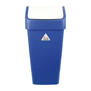 Blue Polypropylene Swing Lid Bin 50 L - Scot Young - Fourniresto