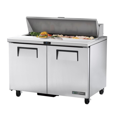 Comptoir de Préparation en Inox 2 Portes 340 L - TRUE - Fourniresto