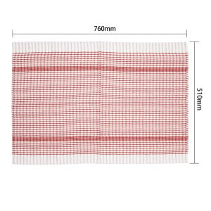 Punainen puuvillapyyhe - 10 kappaleen erä - Vogue - Fourniresto