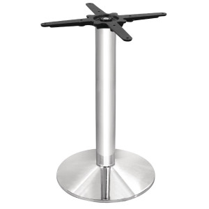 Round Chrome Table Leg Ø 430 mm - Bolero - Fourniresto